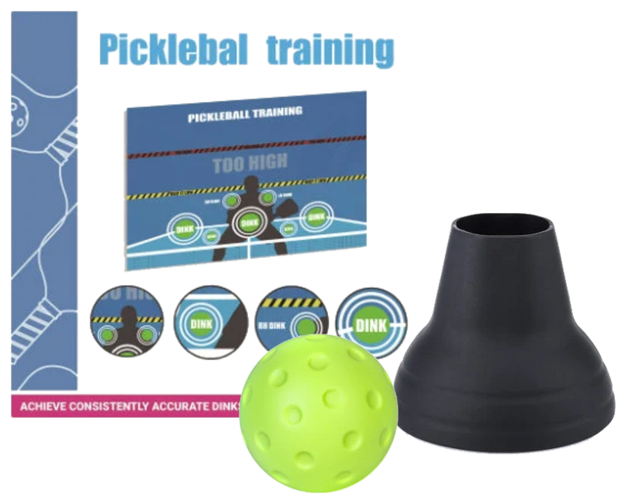 Pickleball Wall Training Kit – Target Mat, 3 Quiet Foam Balls & Ball Picker